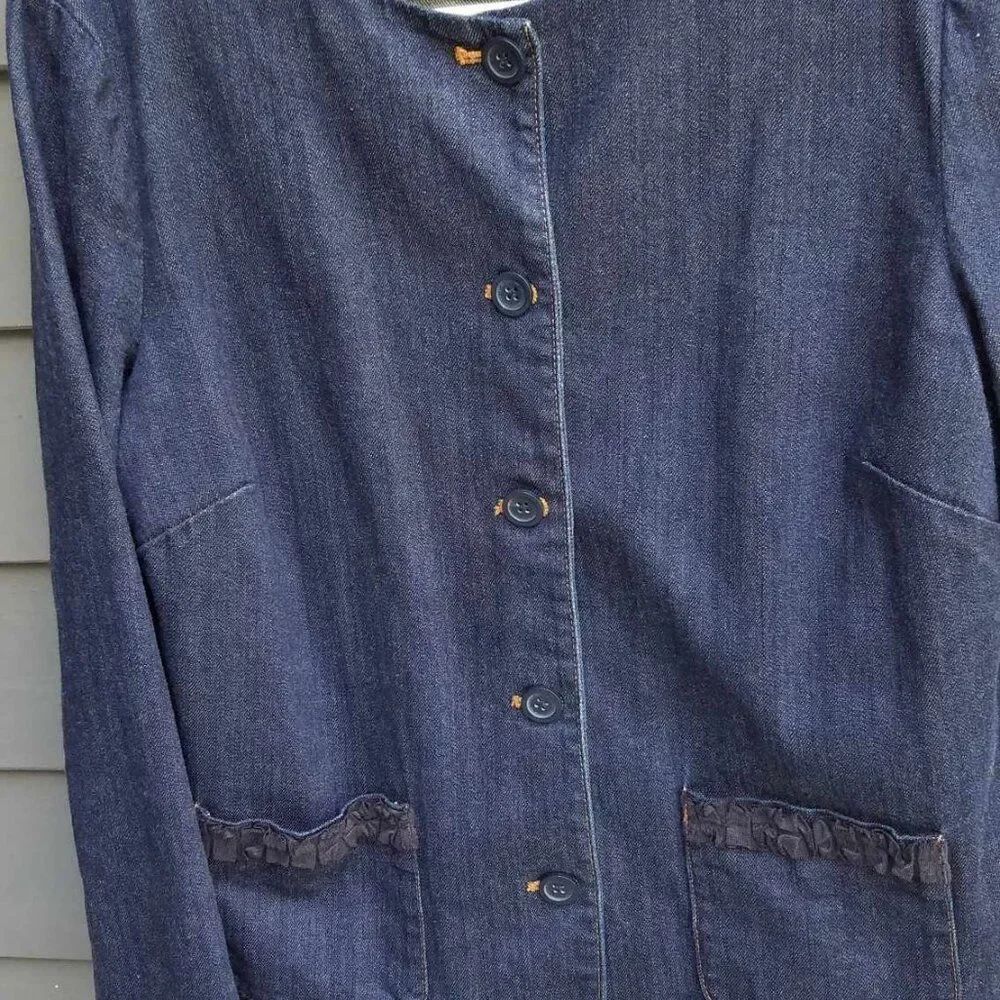Liz Claiborne Denim Jacket Size Large - Picture 10 of 14